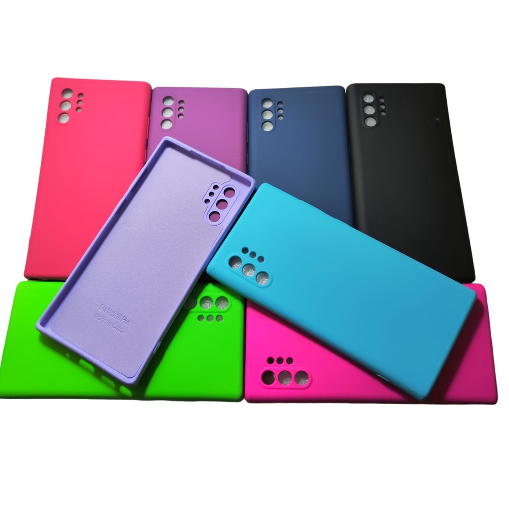 Capa Case para Sams Galaxy Note 10 PLUS Interno Aveludada Com proteção de Câmera Varias Cores em Oferta na Shopee