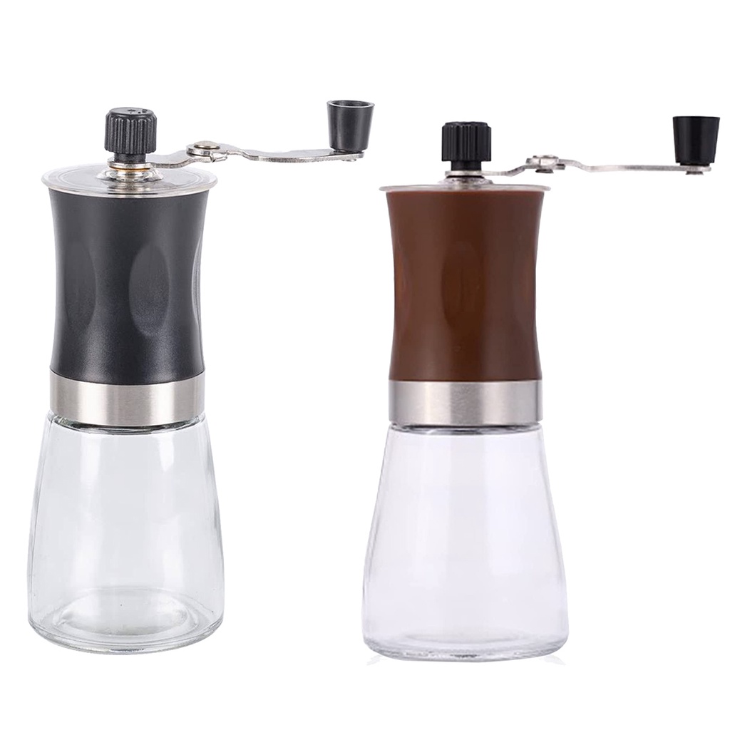 Moedor de Café Manual em Inox E Vidro com Núcleo em Cerâmica