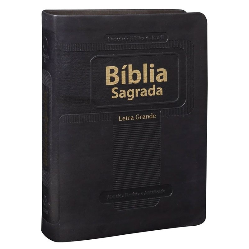 Bíblia Sagrada | Letra Grande | ARA | Capa Preta em Oferta na Shopee
