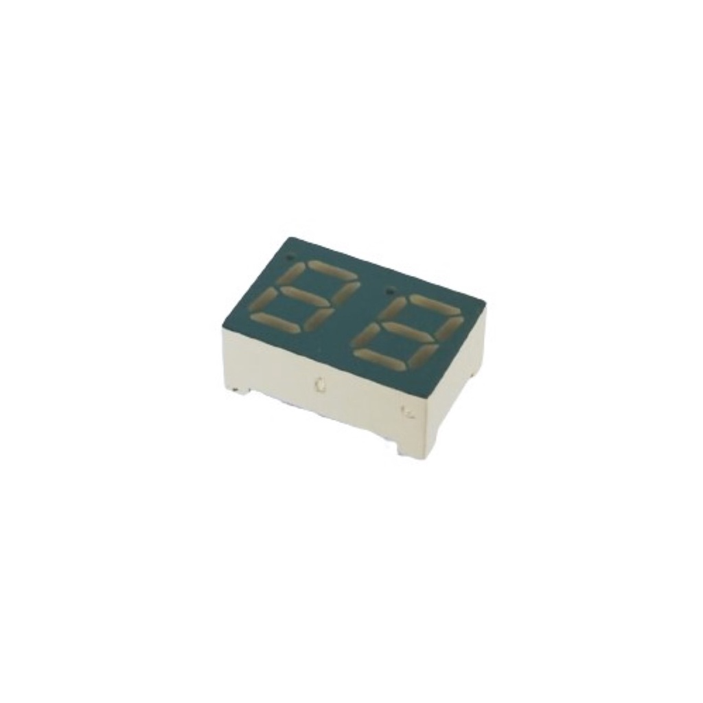 Kit 5 Peças Display De Led 2 Dígitos 0,28 Polegadas 7 Segmentos Verde Catodo Arduino