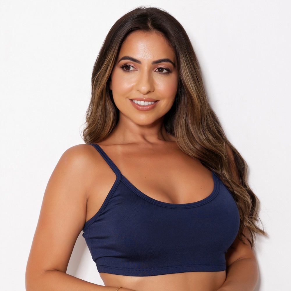 Top Fitness Feminino De Alcinha Sem Bojo Academia