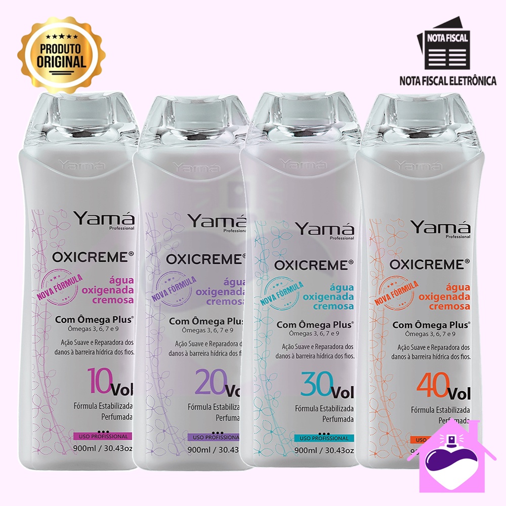 Água Oxigenada Yamá 900ml - Escolha  o Volume -