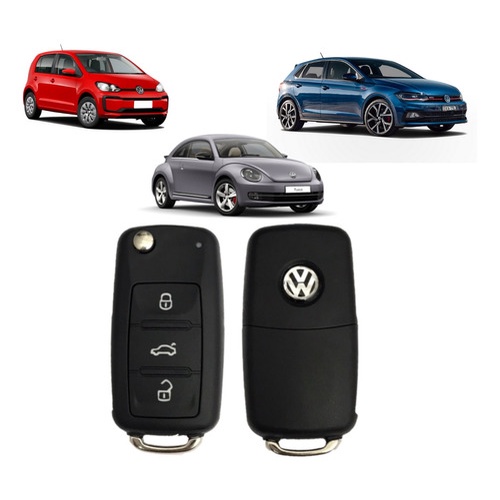 Chave Canivete Capa Vw G6 Polo Up New Fusca 2014 A 2021
