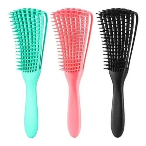 Escova Pente Polvo - Para cabelos cacheados e encaracolados em Oferta na Shopee