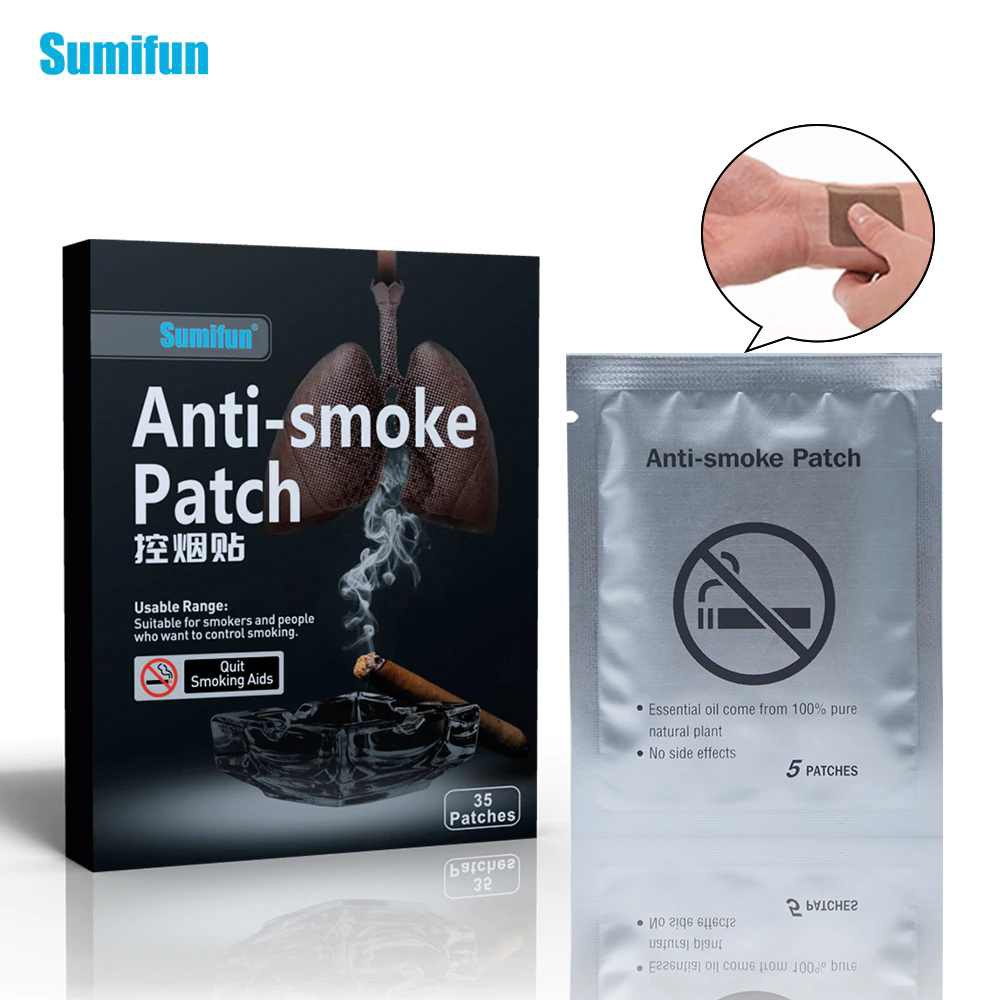 Kit 40 Adesivos Parar de Fumar Cigarros Anti Tabaco Anti-Smoke Original