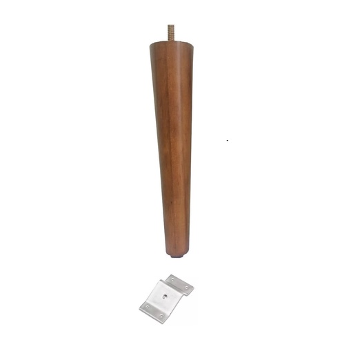 6 Pé Palito 25cm Sofá Puff + Chapinha Inclinada