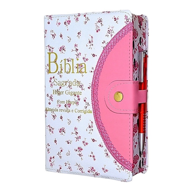 Bíblia Sagrada Letra Hipergigante com Harpa e Corinhos Índice em Oferta na Shopee