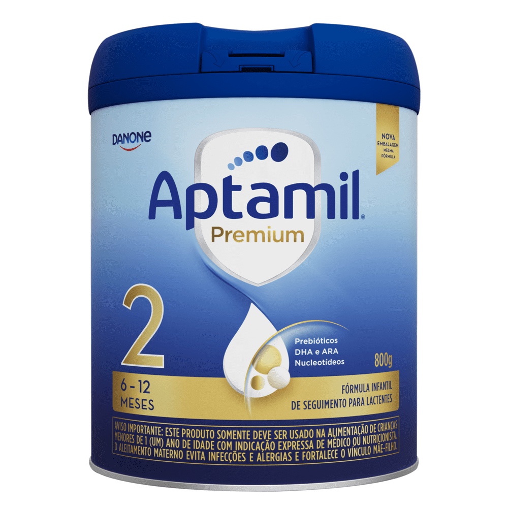 APTAMIL 2 800g DANONE - kit c/ 6 LATAS