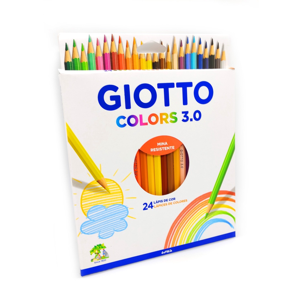 Lápis De Cor Giotto Colors 3.0 Ponta 24 Cores em Oferta na Shopee