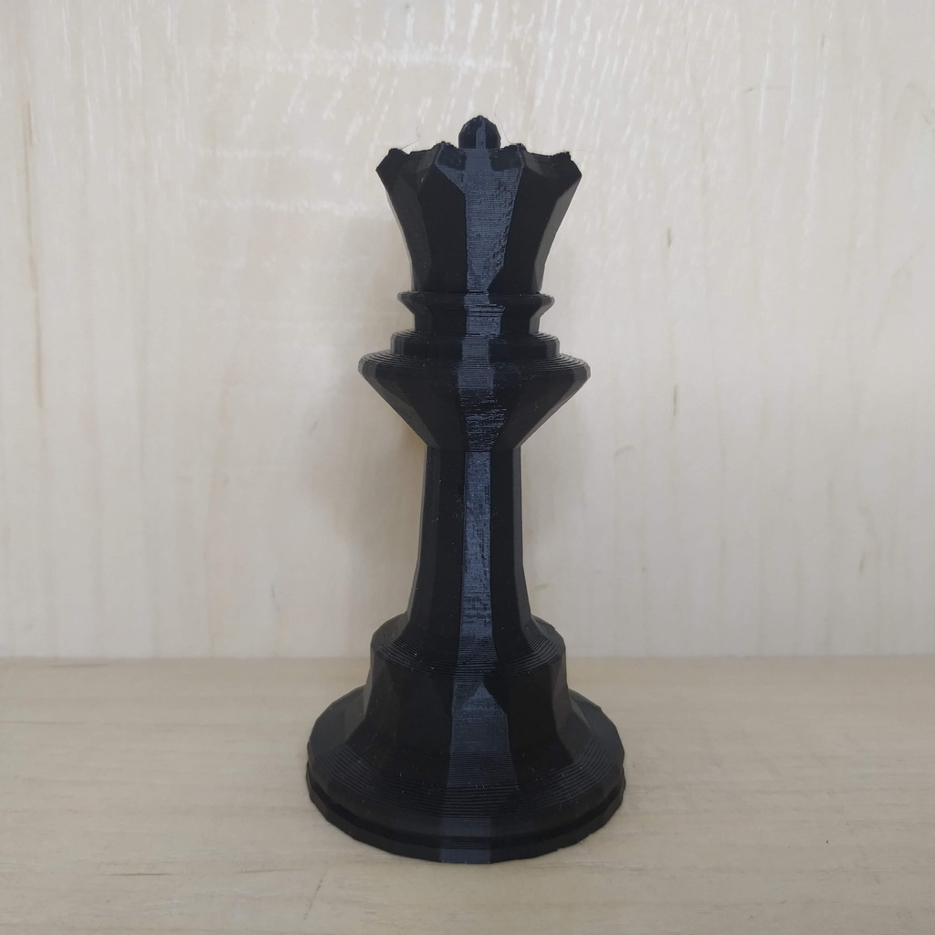 Peça de Decoração Xadrez Rainha Presente Decorativo Impressão 3D