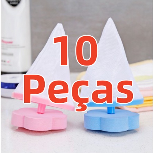 Kit 10 Coletor Cabelo Filtro Tipo Flutuante Para Limpe a Máquina De Lavar Roupa