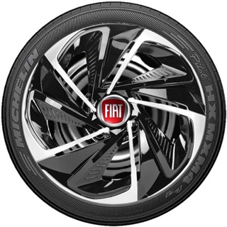Kit 4 Carlotas Esportivar Aro 14 Nitro Fiat Fiorino Grand Siena Punto