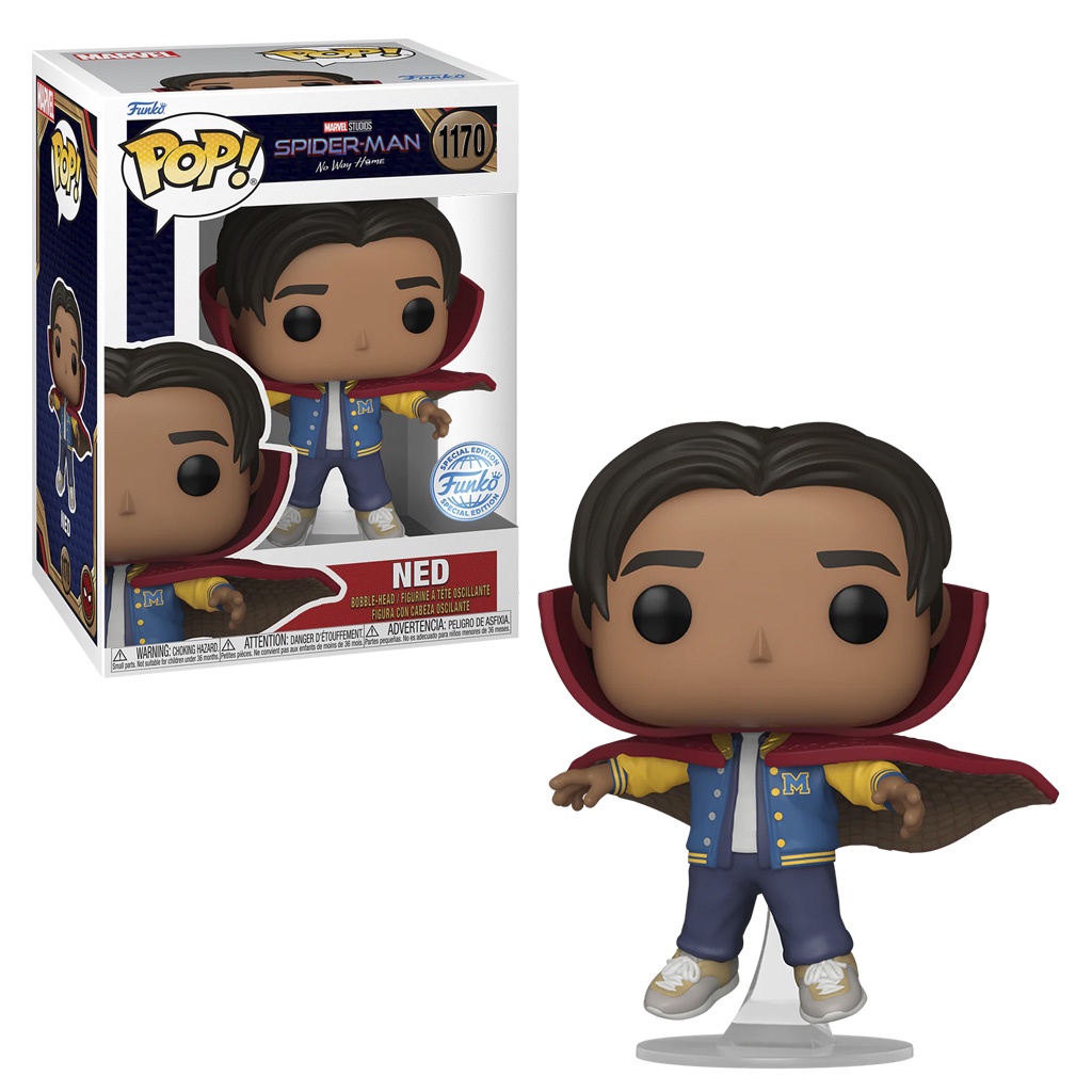 FUNKO POP MARVEL SPIDER-MAN FAR FROM HOME EXCLUSIVE - NED CLOAK 1170 NOVO ORIGINAL