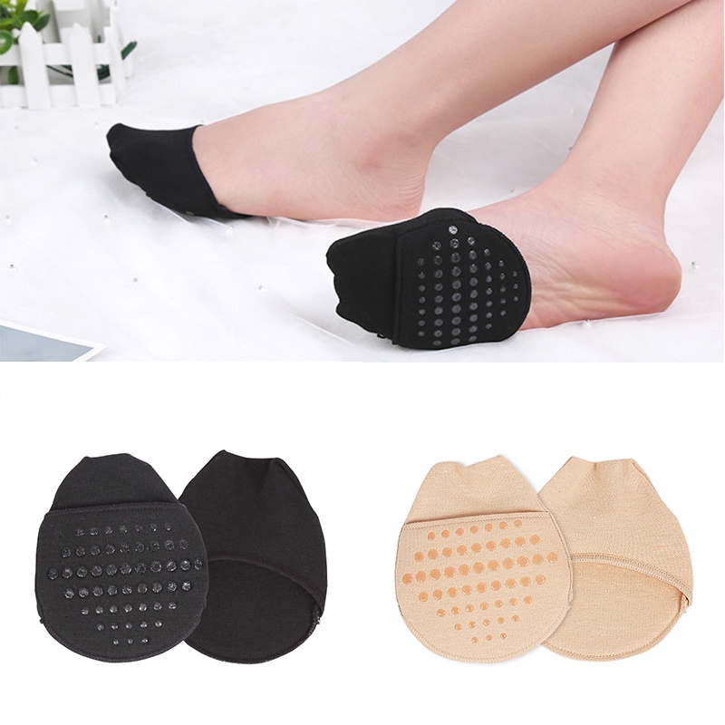 1 Par De Palmilhas De Silicone Para Pés Dianteiros Femininos , Slipper De Salto Alto Respirável Invisível , Inserto Antiderrapante De Meia Jarda