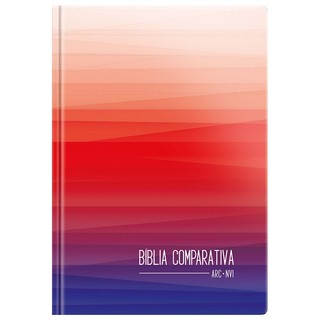 Bíblia Sagrada Edição Comparativa | ARC e NVI | Letra Média | Capa Dura Degradê em Oferta na Shopee