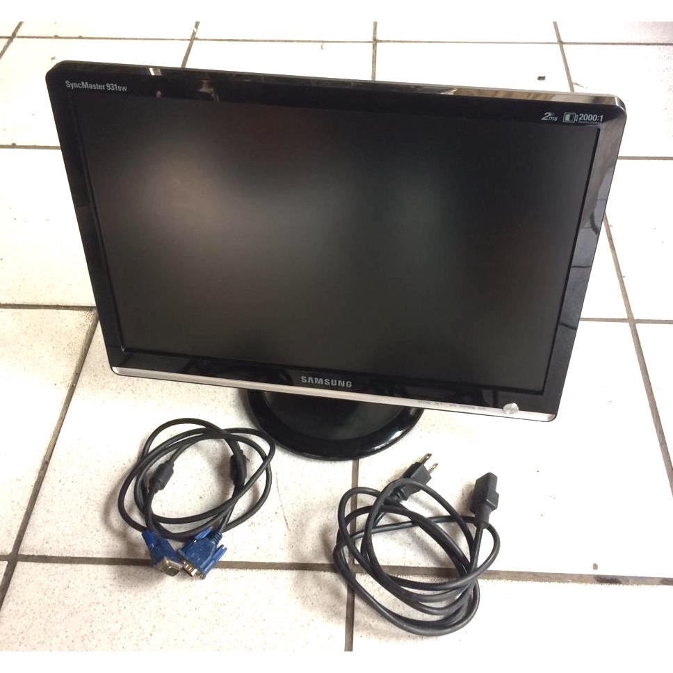 Monitor Samsung 931bw 19 Pol Com Dvi / Vga - Funcionando