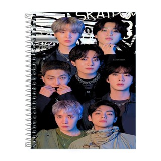 Caderno BTS Kpop 160Fls 10 Matérias 200x275mm Capa Dura