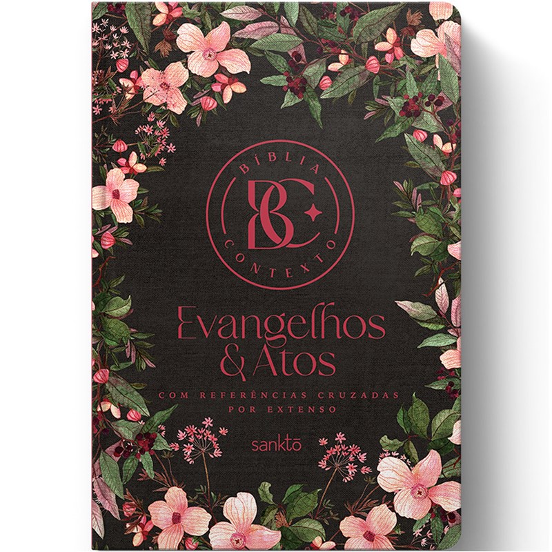 Bíblia Contexto | Evangelho e Atos | NVT | Capa Dura | Floral em Oferta na Shopee