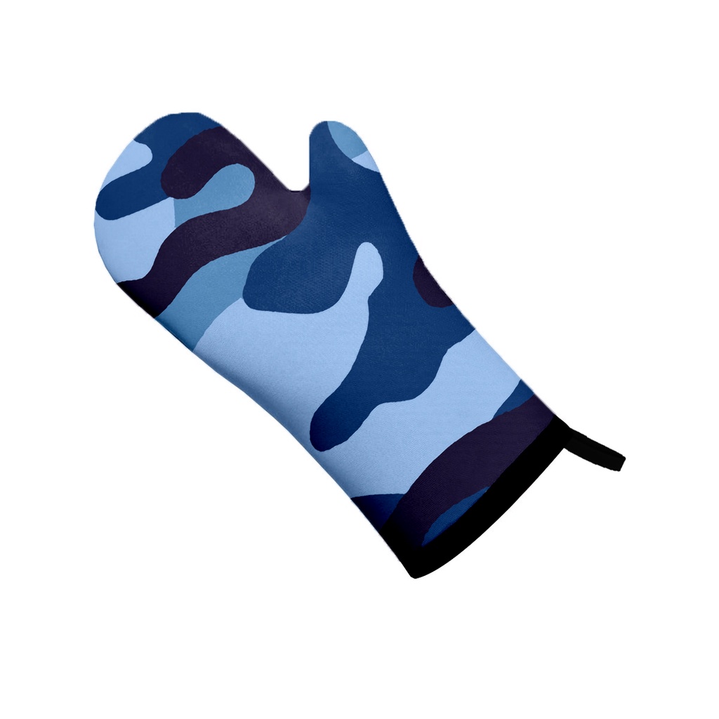 Luva de Cozinha Forno Camuflado Azul Exercito Americano