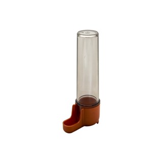 12UN - Bebedouro Original Pequeno Fumê c/ base Cobre gaiola Malha Fina (30ml)