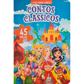 Livro Quebra-Cabeça | Contos Clássicos | Capa Dura em Oferta na Shopee