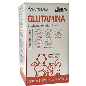 Nutrisana Glutamina 120ml Suplemento para Cães e Gatos Mundo Animal em Oferta na Shopee