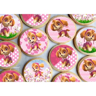 Papel arroz CORTADO para Pirulito de Isomalt ou Cupcake ou Bolacha ou Chocolate - Tema Skye em Oferta na Shopee