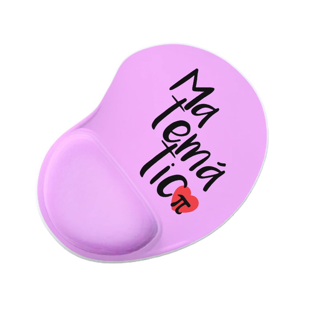 Mouse Pad Ergonomico Gota Matemática Rosa
