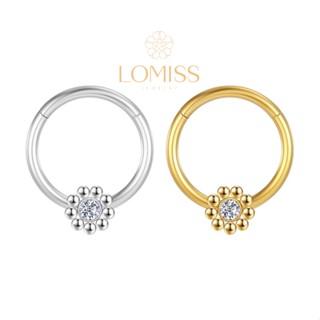 Piercing Septril Rook Conch Nariz Argola AÇo CirÚrgico Segmento Articulado Pvd Strass Lomiss piercing