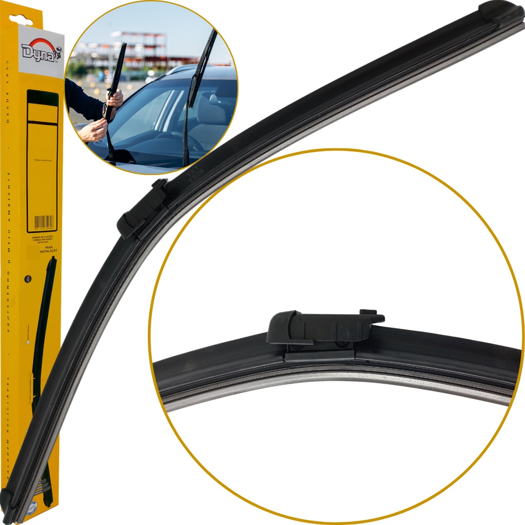 Detalhes do Par de Palhetas Dianteiras Dyna Slim Gol Saveiro Voyage G6