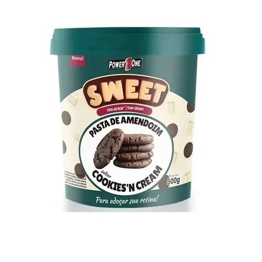 Pasta De Amendoim Power One Sweet 500g Cookies N Cream