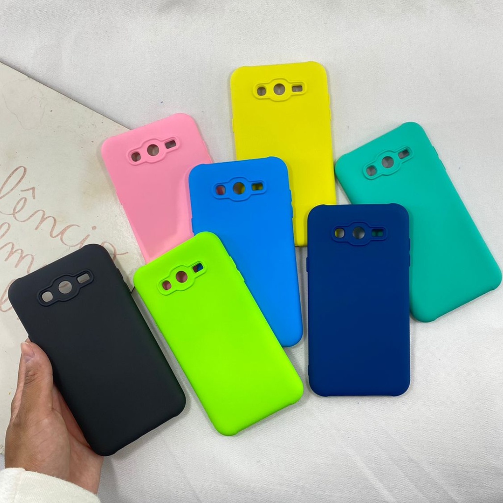 Capa Samsung J7 NEO J700 Silicone Aveludada Proteção Câmera Cores Capinha Custo Beneficio