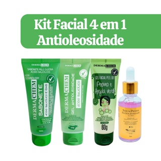 Kit Facial Antioleosidade 4 em 1