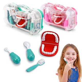 Brinquedo Maleta Dentista 4 Peças Infantil Mini Doutor Promoção