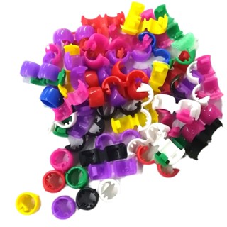 Kit 100 tererê de cabelo trança aneis Plástico colorido infantil e adulto