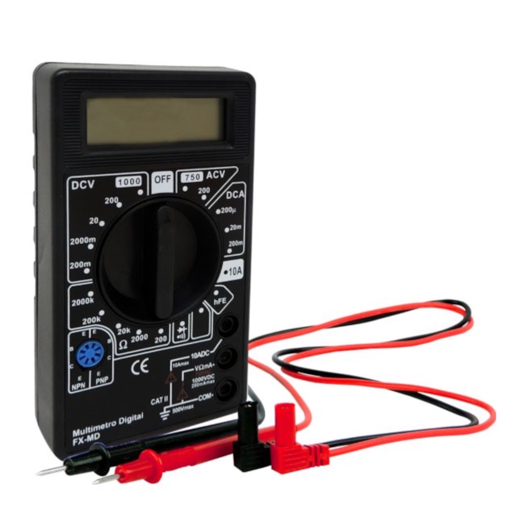 Multimetro Digital DM LCD Com Bip de Continuidade Diodo Transistor em Oferta na Shopee