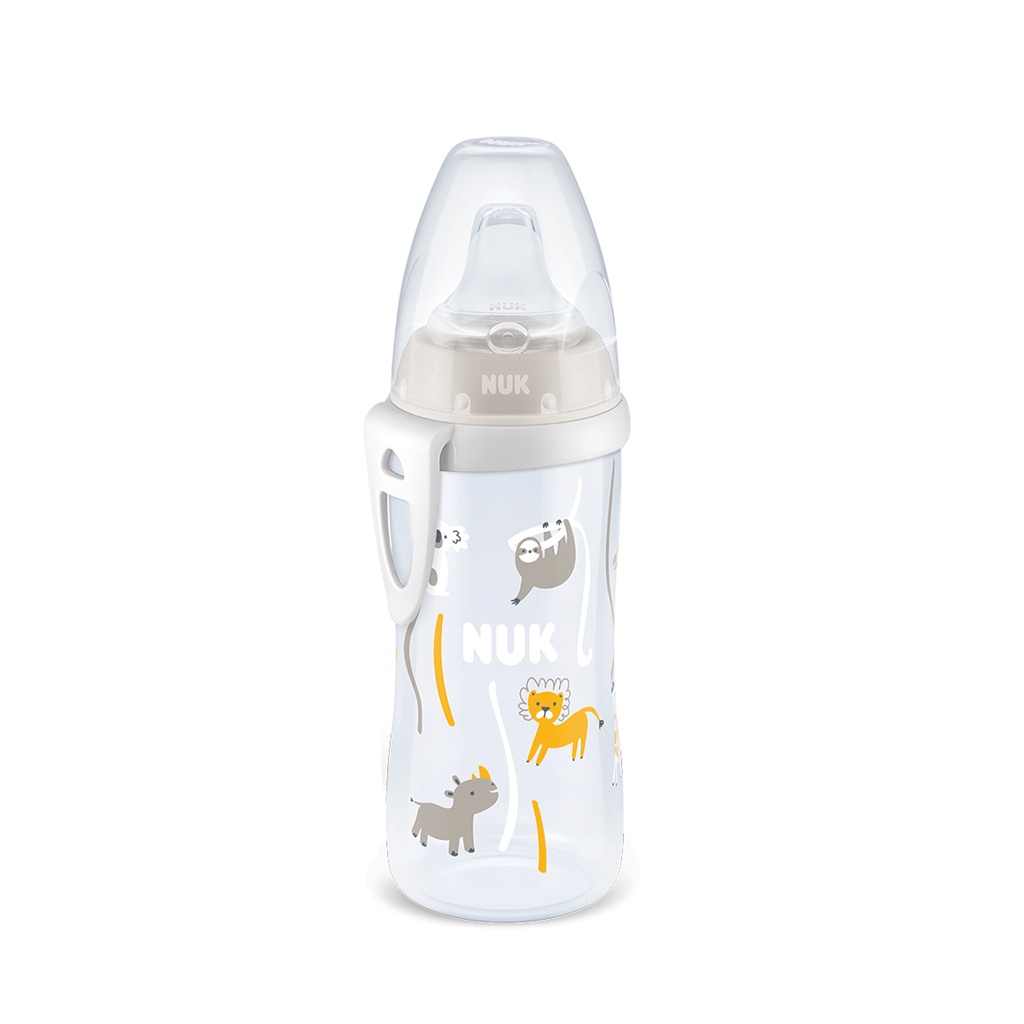 Copo de Treinamento Nuk Active Bico Silicone Controle De Temperatura Air System Clipe Para Passeios