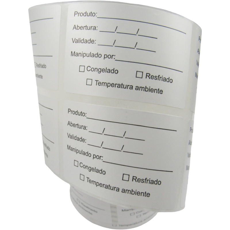 Etiqueta Validade Bopp De Alimento Anvisa 60x40 - Milheiro