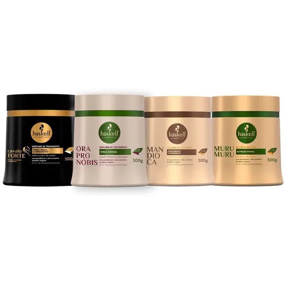 Kit Haskell Cronograma Capilar 500g - Escolha seu Cronograma