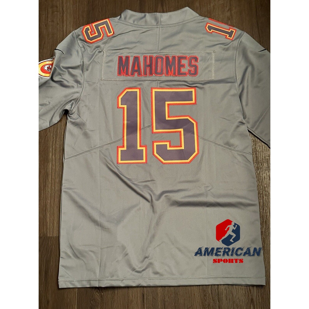 Women's Nike Patrick Mahomes Gray Kansas City Chiefs Atmosphere Fashion  Game Jersey