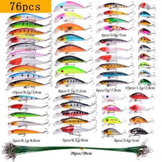 Conjunto Isca Artificial (6-56 Pcs) Kit De Pesca