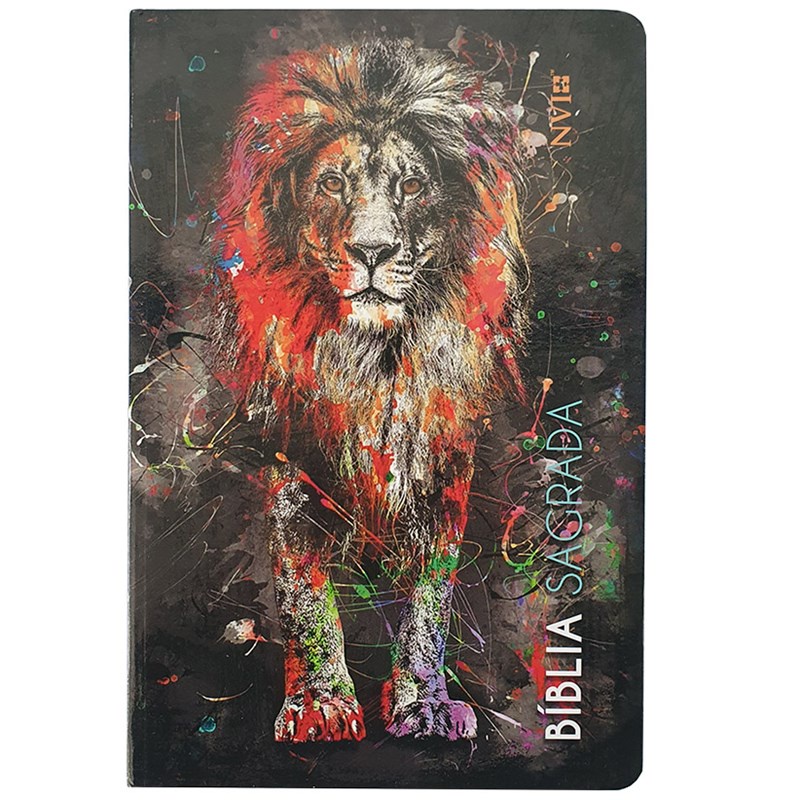 Bíblia Slim Leão Grafite | NVI | Letra Normal | Capa Dura em Oferta na Shopee