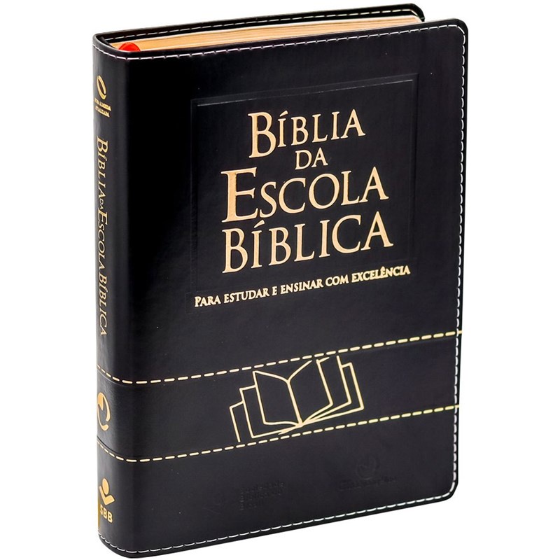 Bíblia da Escola Bíblica | NAA | Letra Normal | Capa Luxo Preta em Oferta na Shopee