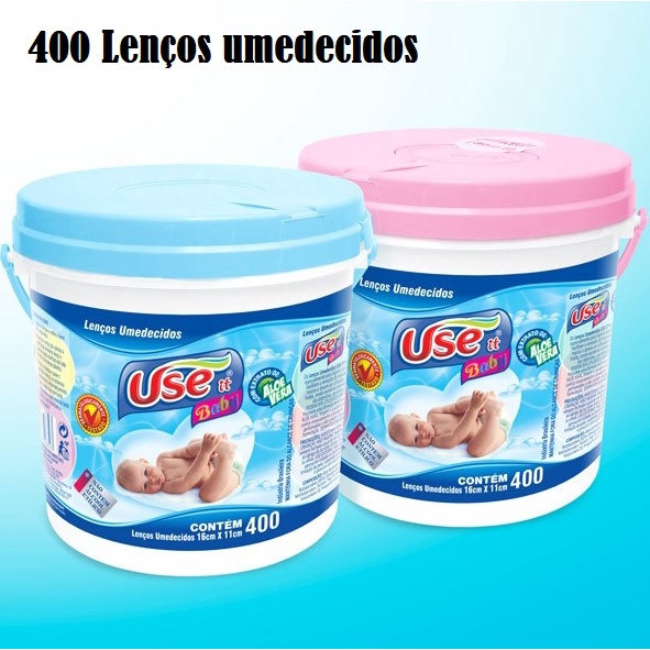 Balde de lenço umedecido 400unids Use it