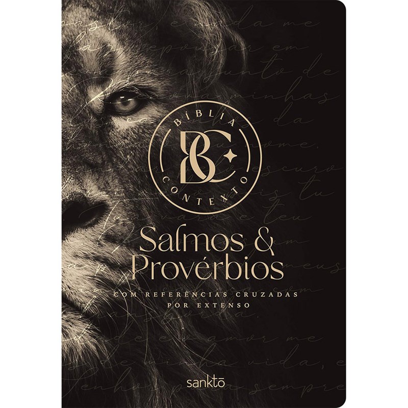 Bíblia Contexto | Salmos e Provérbios | NVT | Capa Dura | Leão em Oferta na Shopee