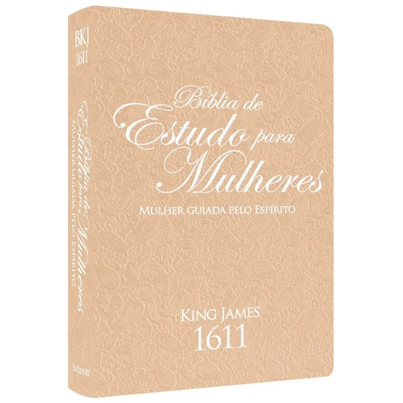 Bíblia de Estudo para Mulheres | BKJ 1611 | Letra normal | Capa Luxo Rose e Branco em Oferta na Shopee