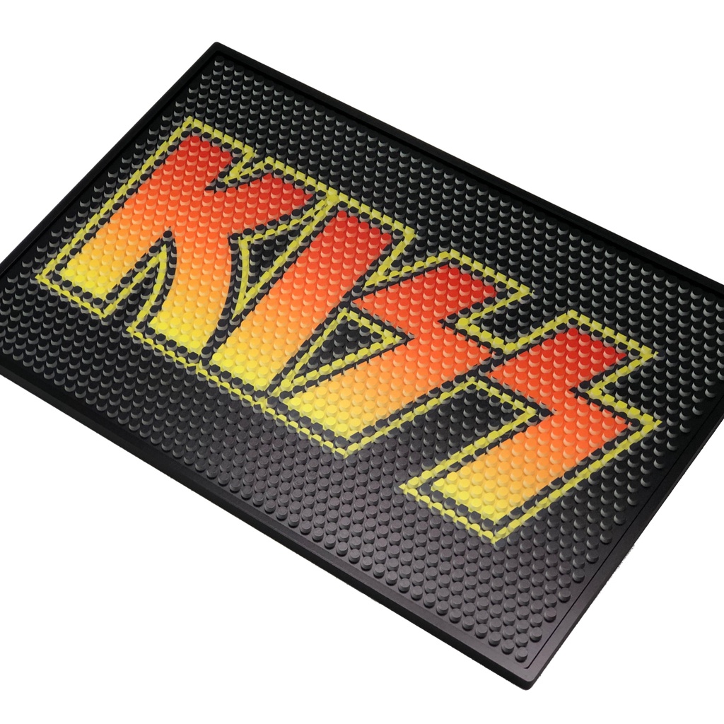 Tapete Bar Kiss 45X30 Banda De Rock Porta Copos Garrafa Chopp Mesa Churrasco Decorativo Emborrachado