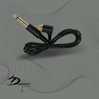 Cabo RCA de Silicone 90° para Máquinas de Tatuagem
