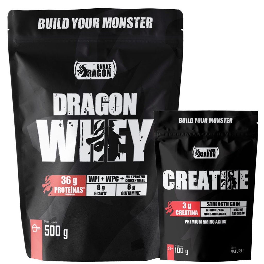 Whey Protein Dragon 500g + Creatina 100g