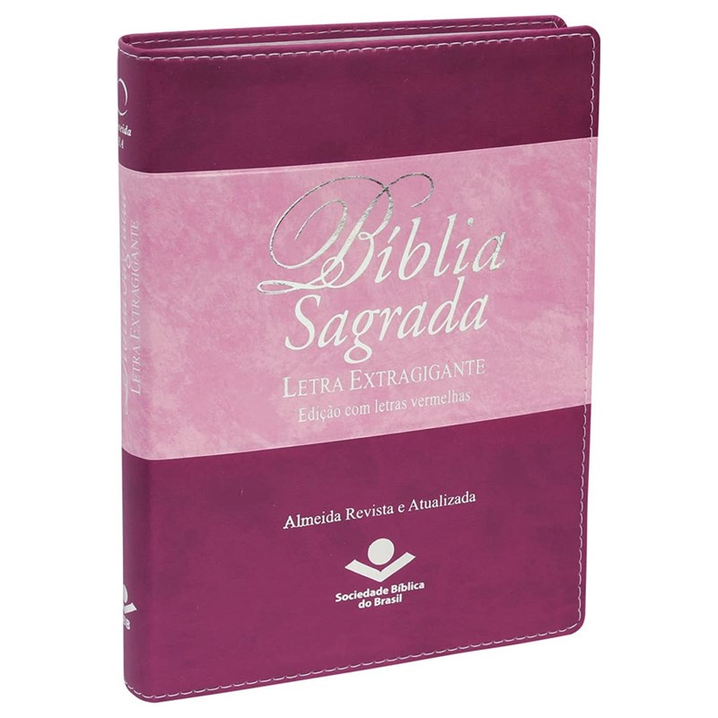 Bíblia Sagrada | Letra Extra Gigante | ARA | Uva e Rosa | c/ Índice em Oferta na Shopee